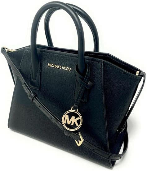 Michael Kors Avril Small Top Zip Leather Satchel 